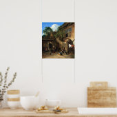 Poster Adriaen van Ostade La porte du chalet (Cuisine)