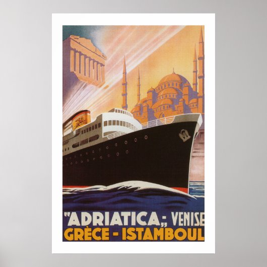 Poster Adriatica Lines (Voorkant)