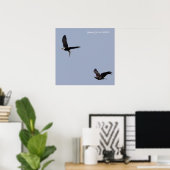 Poster Adult and immature eagles (Bureau à domicile)