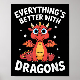 Poster Adulte Dragon Adulte Ou Enfants Garçons Filles Dra