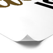 Poster Adulte drôle est dur Hipster Llama (Coin)