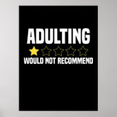 Poster Adulte surévalué (Devant)