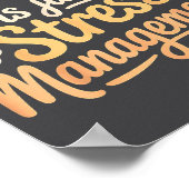 Poster Adulting Is Just Stress Management Grown-up Realit (Coin)