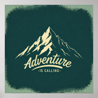 Poster Adventure appelle l'affiche