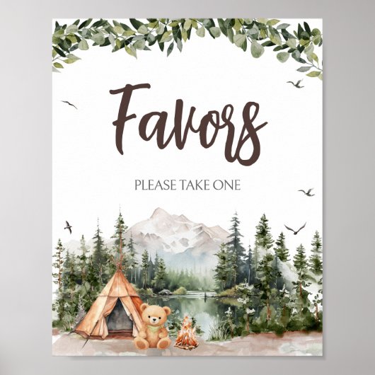 Poster Adventure Attend Mountain Favors (Devant)