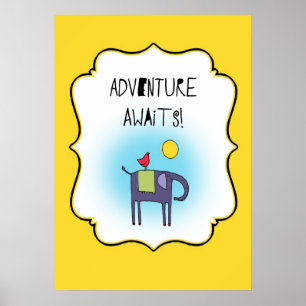 Poster Adventure Attend Whimsical