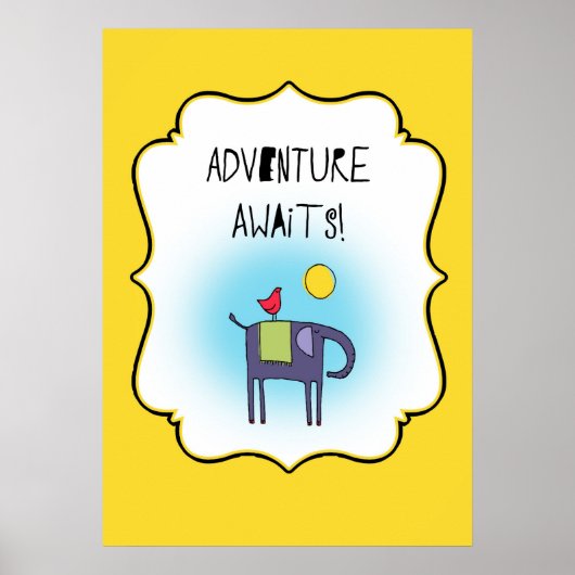 Poster Adventure Attend Whimsical (Devant)