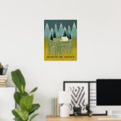 Poster Adventure Await - Boys Room Art Kids Design (Bureau à domicile)