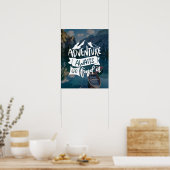 Poster Adventure Await Go Find It Custom Photo Citation (Cuisine)