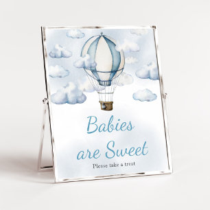 Poster Adventure Await Hot Air Balloon Baby are Sweet
