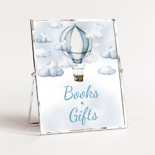 Poster Adventure Await Hot Air Balloon Livres et cadeaux