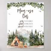 Poster Adventure Await Mountain Mom Osa Bar (Devant)