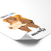 Poster Adventure Await Teddy Bear Explorer Kids (Coin)