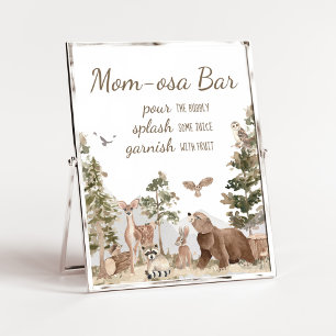 Poster Adventure Await Woodland Animals Mom Osa Bar