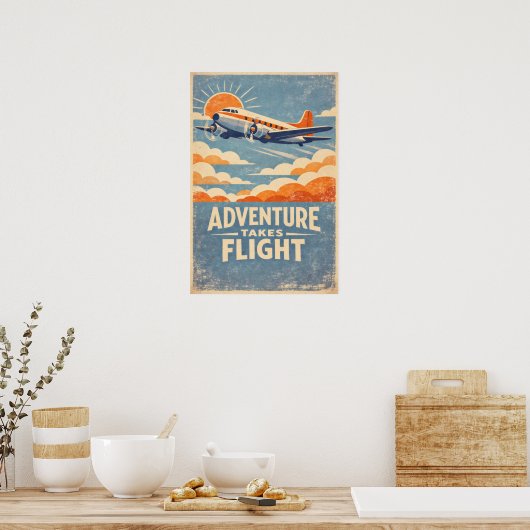 Poster Adventure Takes Flight (Cuisine)