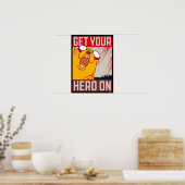 Poster Adventure Time | Jake "Get Your Hero On" (Cuisine)
