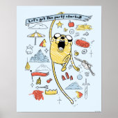 Poster Adventure Time | Party Jake Sketch (Devant)