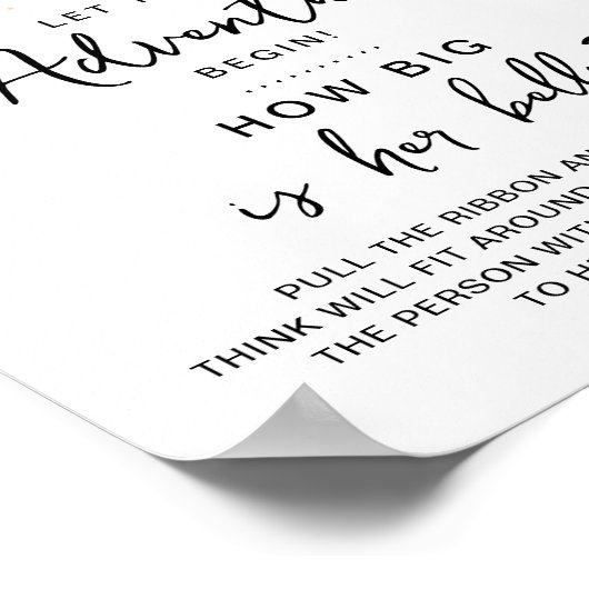 Poster Adventure Travel Map Baby shower Jeu (Coin)