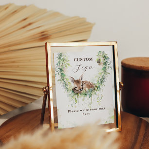 Poster Adventure Woodland Baby Boy Shoy Panneau personnal