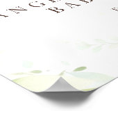 Poster Adventure Woodland Bear Baby shower Bienvenue (Coin)