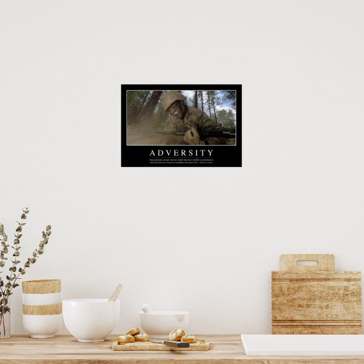 Poster Adversité : Devis inspirant (Cuisine)