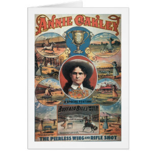 Poster adverteren Annie Oakley met Buffa