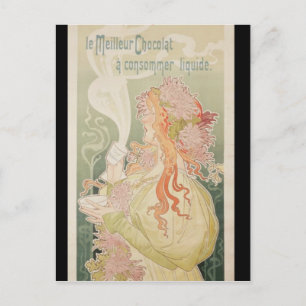 Poster adverteren Cacao Van Houten België Briefkaart