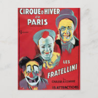 Poster adverteren de Cirque d'Hiver de Paris