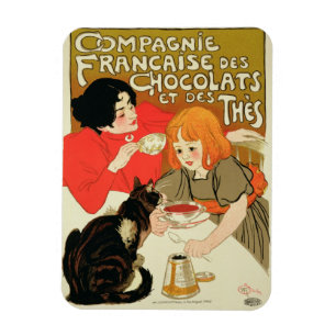 Poster Adverteren de Franse onderneming Chocolade Magneet