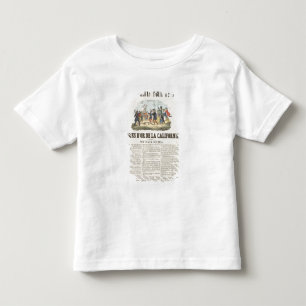 Poster adverteren de goudmijnen in Californië Kinder Shirts