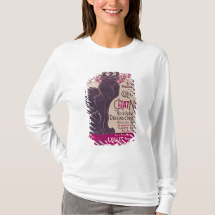 Poster adverteren een tentoonstelling t-shirt