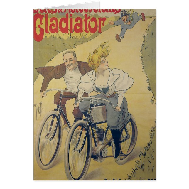 Poster adverteren Gladiatorfietsen (Voorkant)