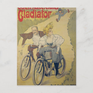 Poster adverteren Gladiatorfietsen Briefkaart