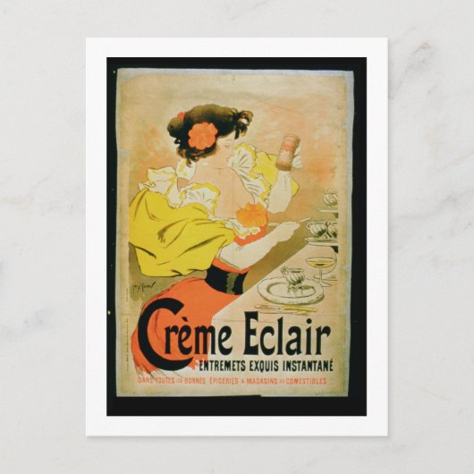 Poster adverteren 'Kreme Eclair Instant Dessert' Briefkaart (Voorkant)