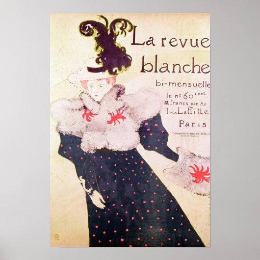 Poster adverteren "La Revue Blanche", 1895 (Voorkant)