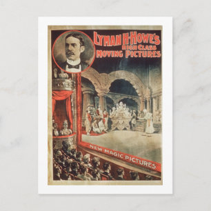 Poster adverteren Lyman H. Howe's High Class Mov Briefkaart