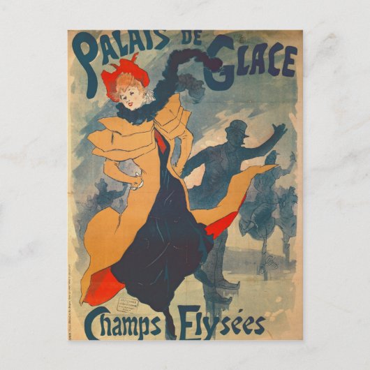 Poster adverteren Palais de Glace Briefkaart (Voorkant)