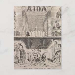 Poster adverteren prestaties briefkaart