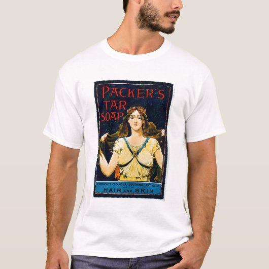 Poster adverteren 'Tar Soap' van de Verpakker (kle T-shirt (Voorkant)