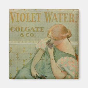 Poster adverteren "Violet Water" door Colgate & Co Magneet