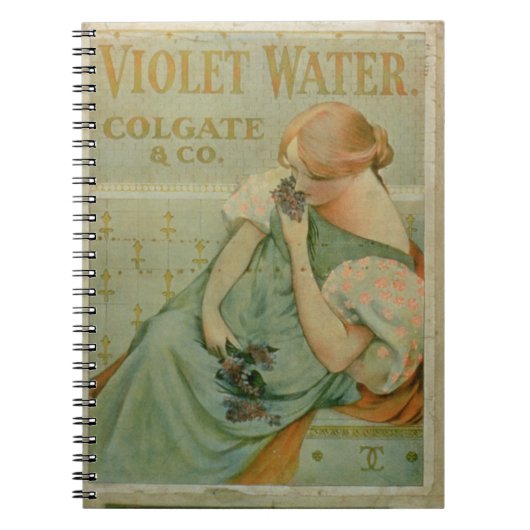Poster adverteren "Violet Water" door Colgate & Co Notitieboek (Voorkant)