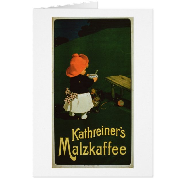 Poster adverteren voor "Kathreiner's Malt Coffee" (Voorkant)