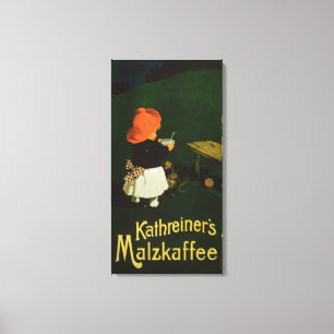 Poster adverteren voor "Kathreiner's Malt Coffee" Canvas Afdruk