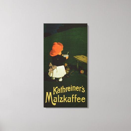 Poster adverteren voor "Kathreiner's Malt Coffee" Canvas Afdruk (Voorkant)