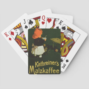 Poster adverteren voor "Kathreiner's Malt Coffee" Pokerkaarten