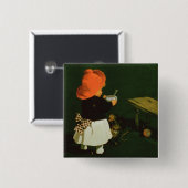 Poster adverteren voor "Kathreiner's Malt Coffee" Vierkante Button 5,1 Cm (Voorkant /achterkant)