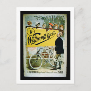 Poster adverteren "Whitworth Cycles", Parijs (colo Briefkaart