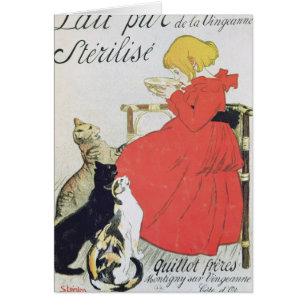 Poster adverteren zuiver gesteriliseerde melk