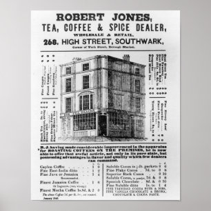 Poster Advertisement for Robert Jones, Tea