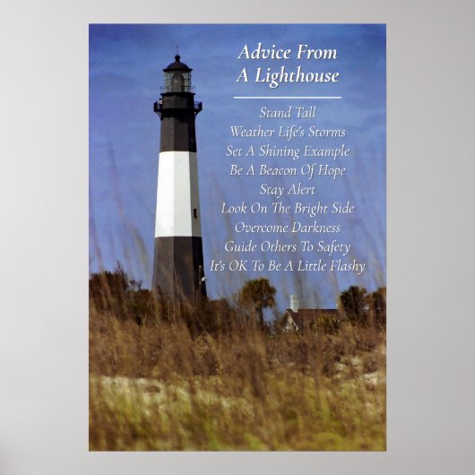 Poster Advice From A Lighthouse (Devant)